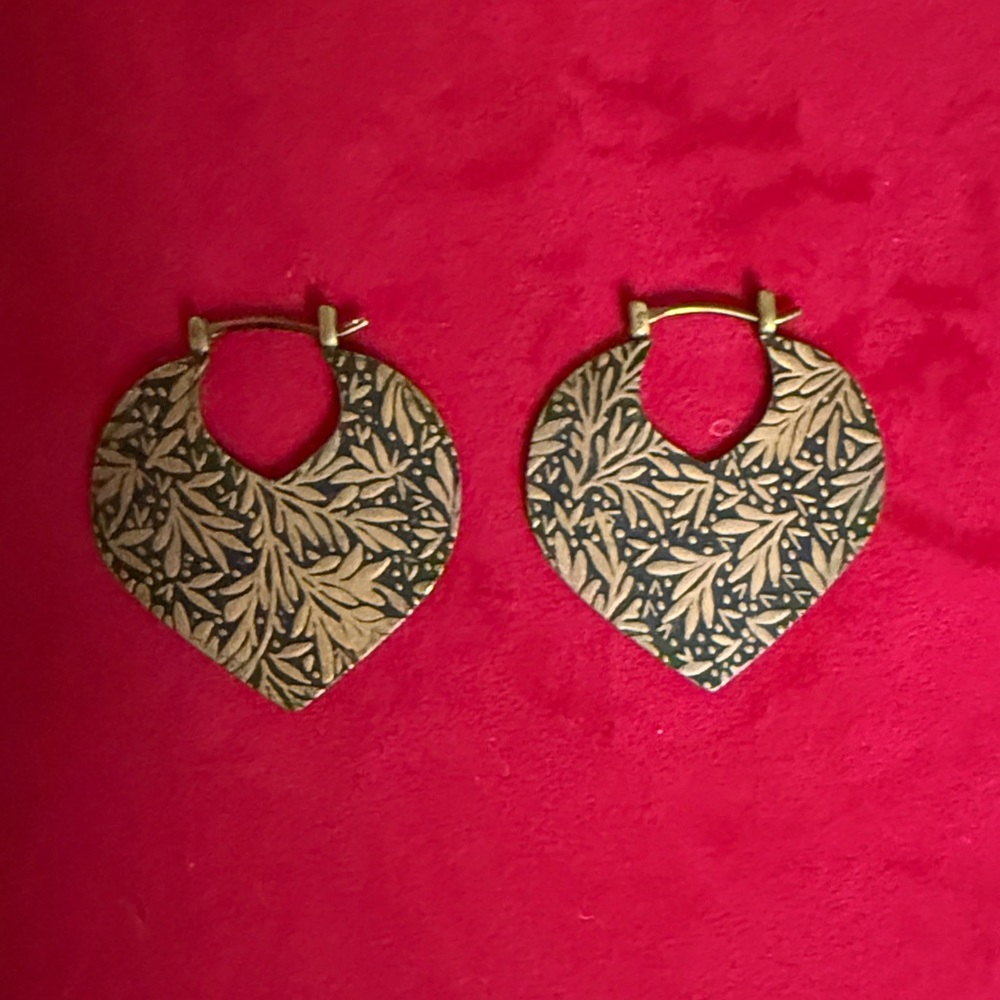 Quetzalli Copper Earrings/Weights - Picture 3 of 3